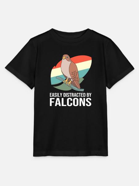 Falknerei Chirp Falke - Stanley/Stella Kinder T-Shirt MINI CREATOR - Schwarz