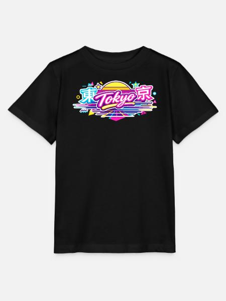 Tokyo Neon - Stanley/Stella Kinder T-Shirt MINI CREATOR - Schwarz