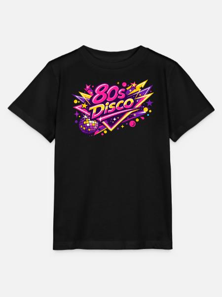 Retro 1980 80s Disco - Stanley/Stella Kinder T-Shirt MINI CREATOR - Schwarz