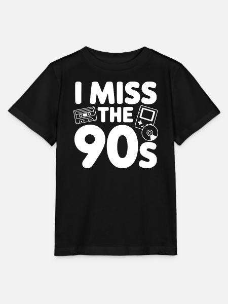 Ich vermisse die 90er - Stanley/Stella Kinder T-Shirt MINI CREATOR - Schwarz