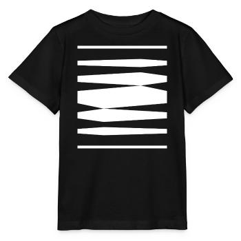 Bold Stripes design - Stanley/Stella MINI CREATOR Kids’ T-Shirt - black - Front - Mikhail (115cm)