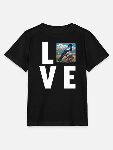 Elstern Elster - Stanley/Stella Kinder T-Shirt MINI CREATOR - Schwarz
