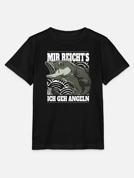 Angeln Spruch - Stanley/Stella Kinder T-Shirt MINI CREATOR  - Schwarz