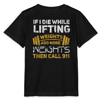 Haltérophilie musculaire - T-shirt bio MINI CREATOR Stanley/Stella Enfant - noir - Devant - Mikhail (115cm)