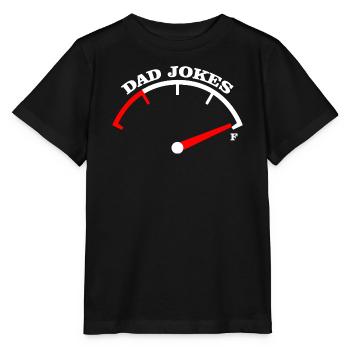 Conception du Tee Meter Dad Jokes - T-shirt bio MINI CREATOR Stanley/Stella Enfant - noir - Devant - Mikhail (115cm)