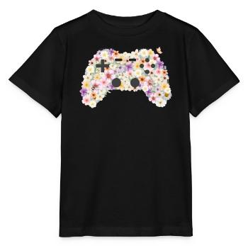 Manette florale : Contrôleur d’art floral - T-shirt bio MINI CREATOR Stanley/Stella Enfant - noir - Devant - Mikhail (115cm)