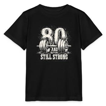 Bodybuilding 80 Geburtstag Gym Männer Fitness - Stanley/Stella Kinder T-Shirt MINI CREATOR  - Schwarz - Vorne - Mikhail (115cm)