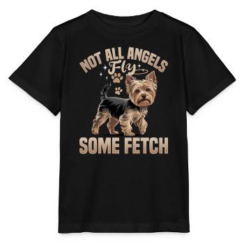 Yorkshire Terrier Yorkshire Race de chien Yorkshire - T-shirt bio MINI CREATOR Stanley/Stella Enfant - noir - Devant - Mikhail (115cm)