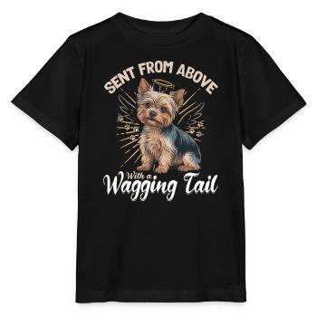 Yorkshire Terrier Yorkshire Race de chien Yorkshire - T-shirt bio MINI CREATOR Stanley/Stella Enfant - noir - Devant - Mikhail (115cm)