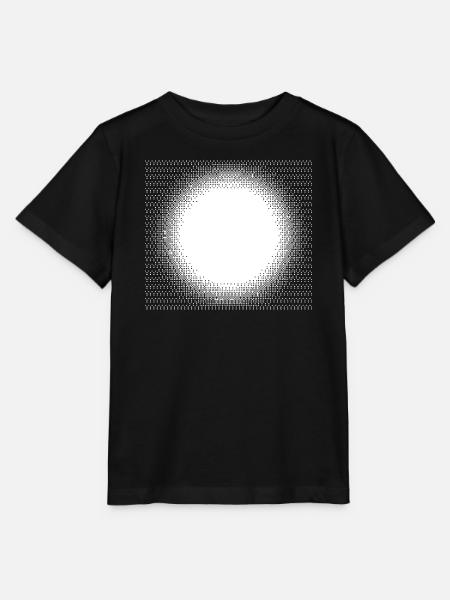Halo-Dotburst-Kreis - Stanley/Stella Kinder T-Shirt MINI CREATOR - Schwarz