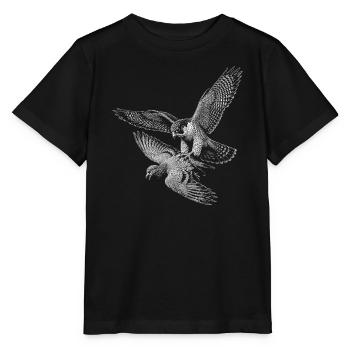 faucon pèlerin - T-shirt bio MINI CREATOR Stanley/Stella Enfant - noir - Devant - Mikhail (115cm)