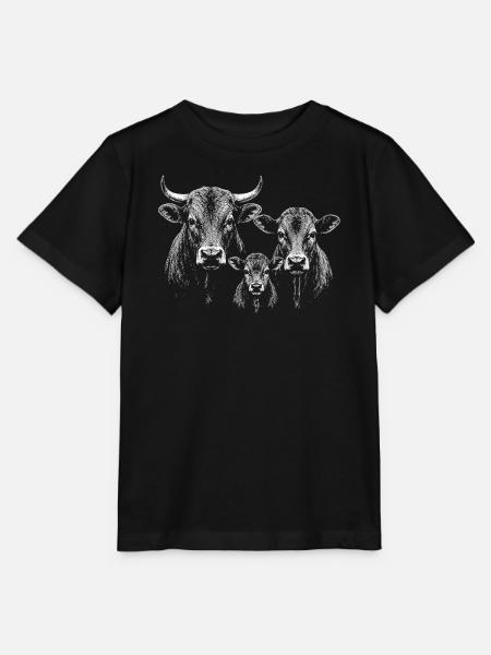 Hausrind - Stanley/Stella Kinder T-Shirt MINI CREATOR  - Schwarz