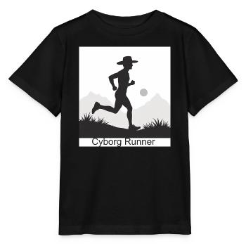 Cyborg Runner - Stanley/Stella MINI CREATOR Kids’ T-Shirt - black - Front - Mikhail (115cm)