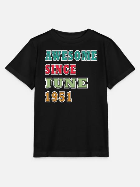 Retro 1951 Juni Layout - Stanley/Stella Kinder T-Shirt MINI CREATOR - Schwarz