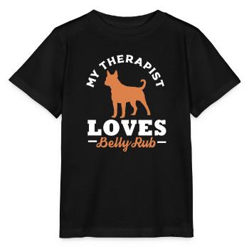 Frengle Dog - Stanley/Stella MINI CREATOR Kids’ T-Shirt - black - Front - Mikhail (115cm)