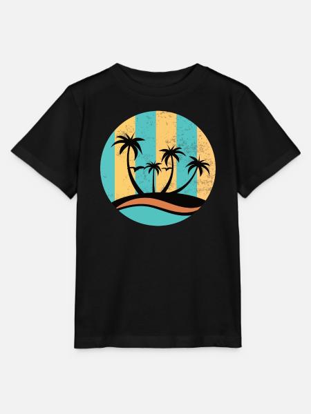 Beach Circle - Stanley/Stella Kinder T-Shirt MINI CREATOR - Schwarz