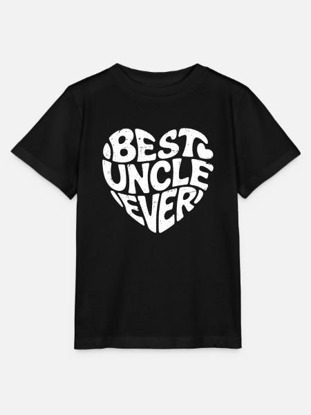 best uncle ever - Stanley/Stella Kinder T-Shirt MINI CREATOR - Schwarz