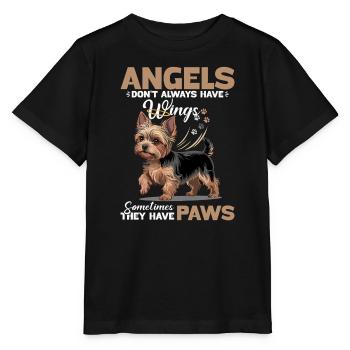 Yorkshire Terrier Yorkshire Race de chien Yorkshire - T-shirt bio MINI CREATOR Stanley/Stella Enfant - noir - Devant - Mikhail (115cm)