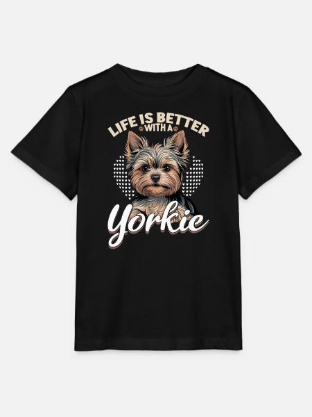 Yorkshire Terrier Yorkie Dog Breed - Stanley/Stella Kinder T-Shirt MINI CREATOR  - Schwarz
