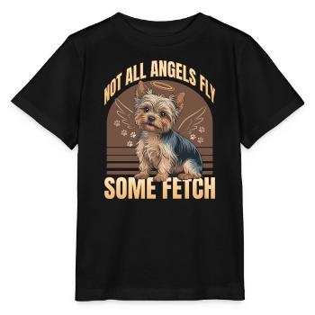 Yorkshire Terrier Yorkshire Race de chien Yorkshire - T-shirt bio MINI CREATOR Stanley/Stella Enfant - noir - Devant - Mikhail (115cm)