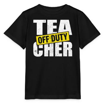 Teacher Time Out Off Duty - Stanley/Stella MINI CREATOR Kids’ T-Shirt - black - Front - Mikhail (115cm)