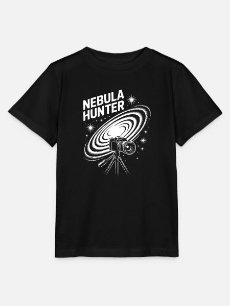 Nebula Hunter Kosmisches Teleskop - Stanley/Stella Kinder T-Shirt MINI CREATOR - Schwarz