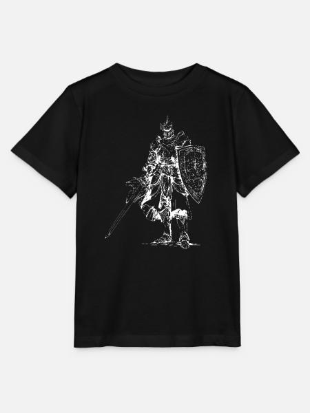 Heraldischer Ritter mit Schild - Stanley/Stella Kinder T-Shirt MINI CREATOR  - Schwarz