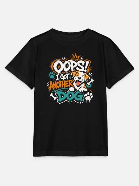 Oops, ich hab wieder Hund! - Stanley/Stella Kinder T-Shirt MINI CREATOR - Schwarz