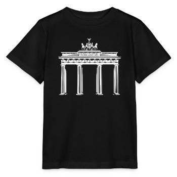 Brandenburger Tor Berlin - Stanley/Stella Kinder T-Shirt MINI CREATOR  - Schwarz - Vorne - Mikhail (115cm)