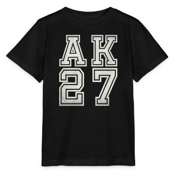 AK 27 - T-shirt bio MINI CREATOR Stanley/Stella Enfant - noir - Devant - Mikhail (115cm)