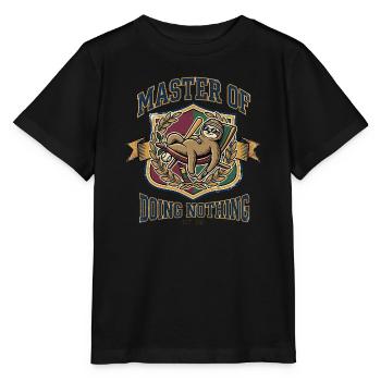 Paresseux détendu - T-shirt bio MINI CREATOR Stanley/Stella Enfant - noir - Devant - Mikhail (115cm)