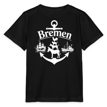 Bremen - Stanley/Stella Kinder T-Shirt MINI CREATOR  - Schwarz - Vorne - Mikhail (115cm)