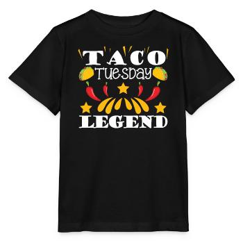 taco tuesday legend - Stanley/Stella MINI CREATOR Kids’ T-Shirt - black - Front - Mikhail (115cm)