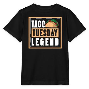 taco tuesday legend - Stanley/Stella MINI CREATOR Kids’ T-Shirt - black - Front - Mikhail (115cm)