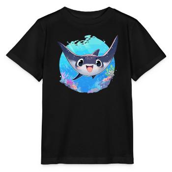 Raies Manta Raies - T-shirt bio MINI CREATOR Stanley/Stella Enfant - noir - Devant - Mikhail (115cm)