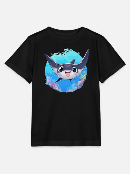 Rochen Mantarochen - Stanley/Stella Kinder T-Shirt MINI CREATOR - Schwarz