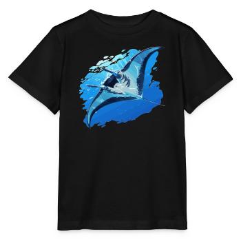 Raies Manta Raies - T-shirt bio MINI CREATOR Stanley/Stella Enfant - noir - Devant - Mikhail (115cm)