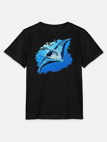 Rochen Mantarochen - Stanley/Stella Kinder T-Shirt MINI CREATOR - Schwarz