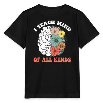 Blühendes Gehirn der Vielfalt - Stanley/Stella Kinder T-Shirt MINI CREATOR  - Schwarz - Vorne - Mikhail (115cm)