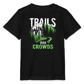 Sentiers au-dessus de la foule Randonnée lente - T-shirt bio MINI CREATOR Stanley/Stella Enfant - noir - Devant - Mikhail (115cm)