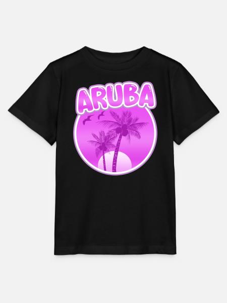 Aruba als Strand - Stanley/Stella Kinder T-Shirt MINI CREATOR  - Schwarz