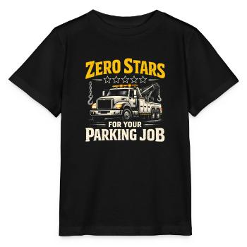 Zéro étoile pour le stationnement | Service de remorquage - T-shirt bio MINI CREATOR Stanley/Stella Enfant - noir - Devant - Mikhail (115cm)