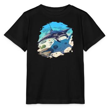 Raies Manta Raies - T-shirt bio MINI CREATOR Stanley/Stella Enfant - noir - Devant - Mikhail (115cm)