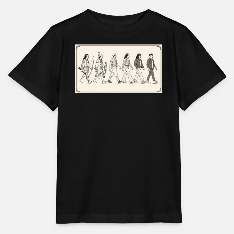 Évolution des Moluques par s2soon - T-shirt bio MINI CREATOR Stanley/Stella Enfant - noir