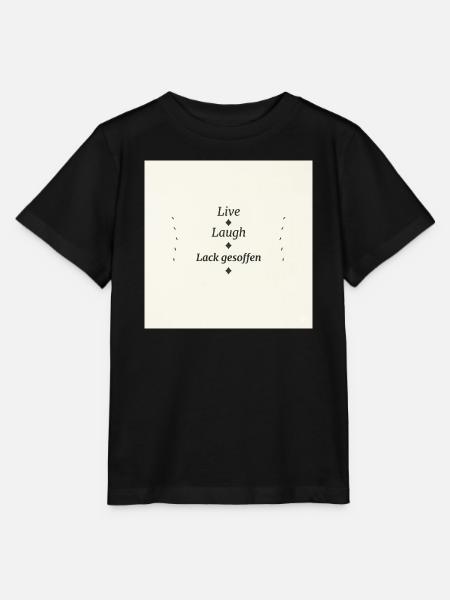 Live Laugh Lack Gesoffen - Stanley/Stella Kinder T-Shirt MINI CREATOR - Schwarz