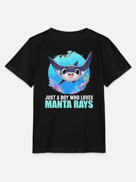 Rochen Mantarochen - Stanley/Stella Kinder T-Shirt MINI CREATOR - Schwarz