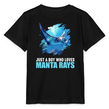 Raies Manta Raies - T-shirt bio MINI CREATOR Stanley/Stella Enfant - noir - Devant - Mikhail (115cm)