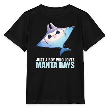 Raies Manta Raies - T-shirt bio MINI CREATOR Stanley/Stella Enfant - noir - Devant - Mikhail (115cm)