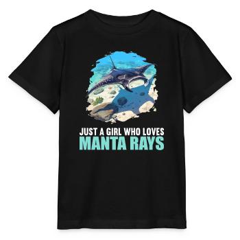 Raies Manta Raies - T-shirt bio MINI CREATOR Stanley/Stella Enfant - noir - Devant - Mikhail (115cm)