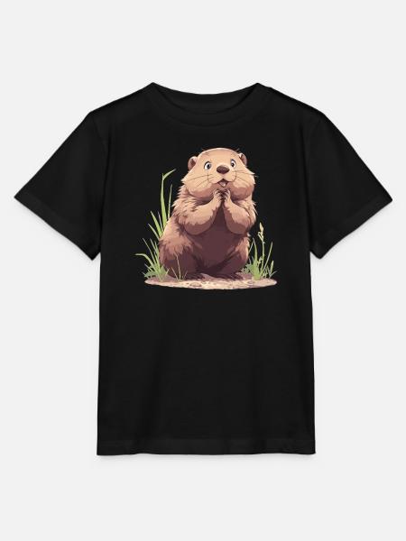 Murmeltiere Murmeltier - Stanley/Stella Kinder T-Shirt MINI CREATOR  - Schwarz
